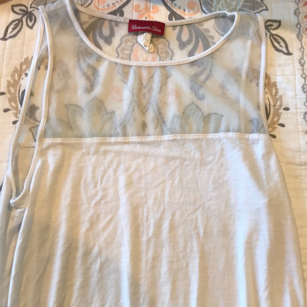 White mesh tank